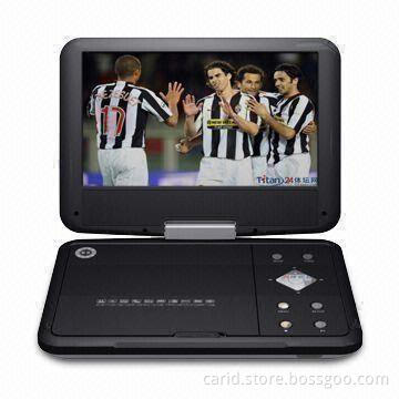 9-inch Portable DVD Player, 2 x 1.5W Stereo Audio Output, Full-function Remote Control